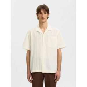 Selected Homme Relaxed Fit Broderie Short Sleeve Shirt